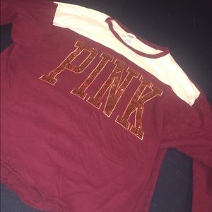 PINK 2/3 sleeve shirt